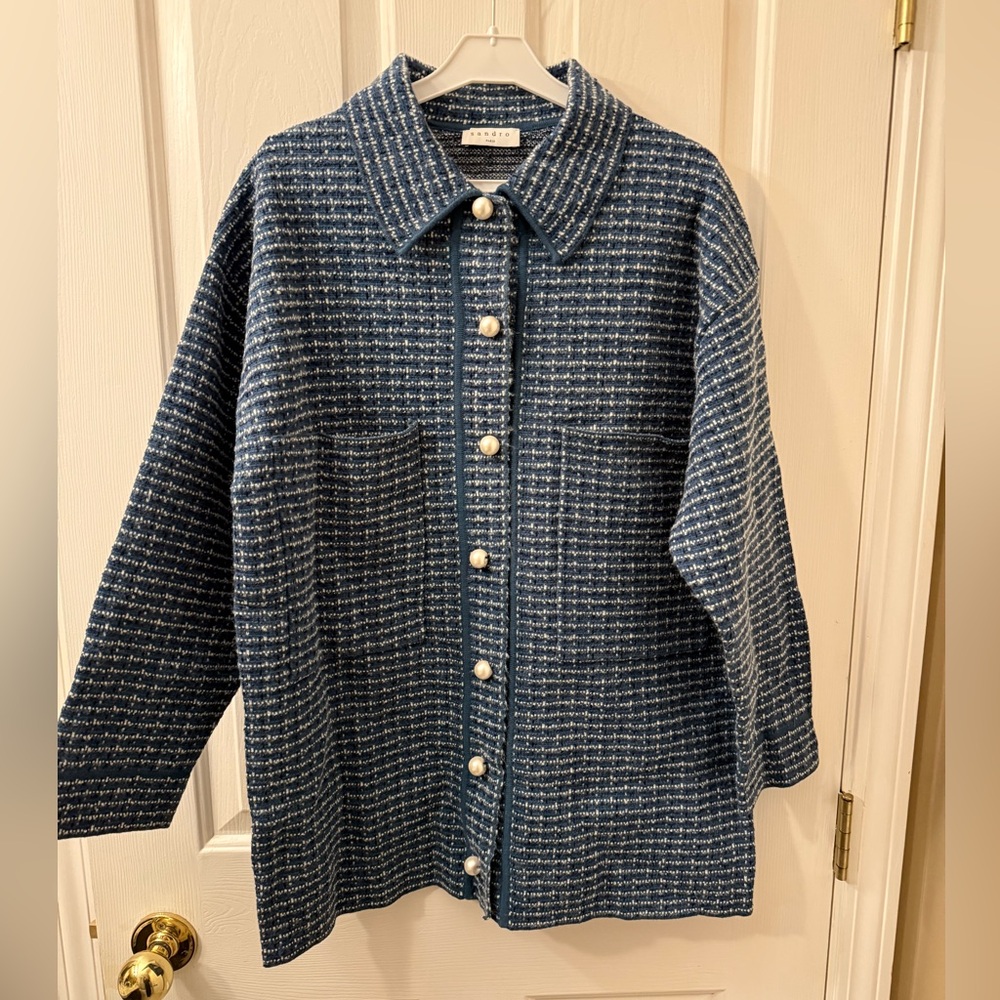 Sandro Paris tweed jacket size M